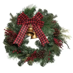 Best Christmas Wreath with Bells & Bow Christmas Wreaths