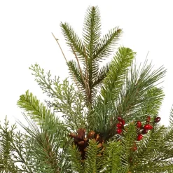 Online Cibola Mixed Berry Teardrop Swag Christmas Wreaths