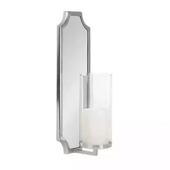 Best Ciel Mirrored Pillar Candle Sconce Sconces