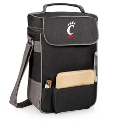 Kirklands Home Barware|Cincinnati Bearcats Wine & Cheese Tote Black