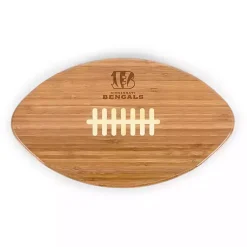 Kirklands Home Serving & Entertaining|Cincinnati Bengals Bamboo Football Cutting Board Tan