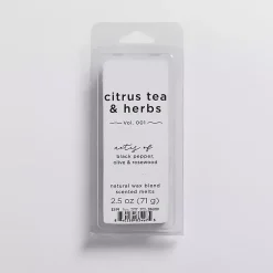 Citrus Tea & Herbs Wax Melts Home Fragrance