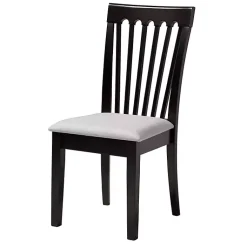 Kirklands Home Dining Sets|Classic Black Round Wood 5-pc. Dining Set Gray