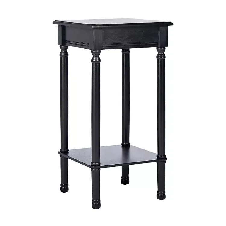 Kirklands Home Accent & End Tables|Classic Tegan Square Accent Table Black
