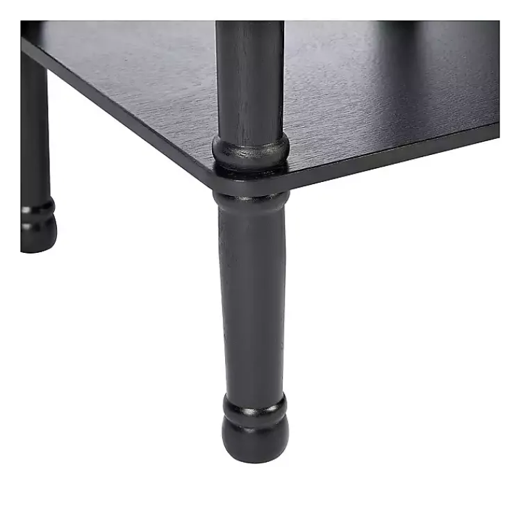 Kirklands Home Accent & End Tables|Classic Tegan Square Accent Table Black