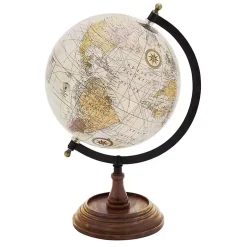 Best Classic Ivory Mango Wood Base Globe Statues & Figurines