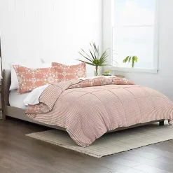 Kirklands Home Comforters|Clay Daisy Medallion Queen 3-pc. Comforter Set Orange