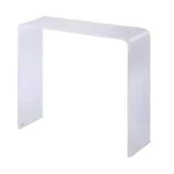 Kirklands Home Console Tables|Acrylic Curved Edge Console Table Clear