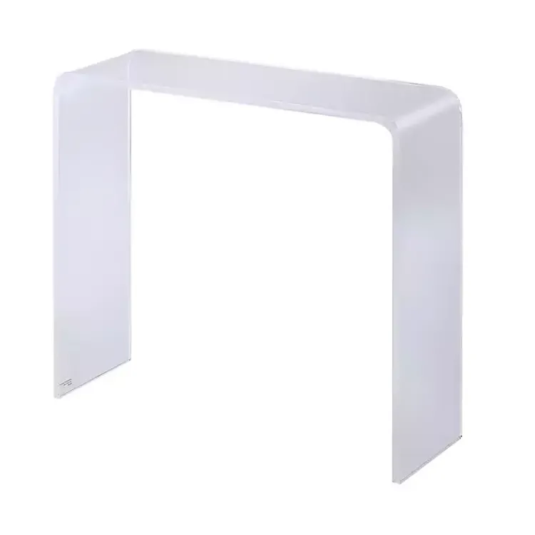 Kirklands Home Console Tables|Acrylic Curved Edge Console Table Clear