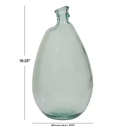 Hot Aqua Recycled Glass Vase Vases