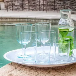 Kirklands Home Outdoor Dining|Classic Tall Tumbler Glasses, Set of 6 Clear