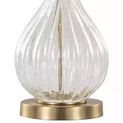 Kirklands Home Table Lamps|Crackle Glass Penny Table Lamps, Set of 2 Clear