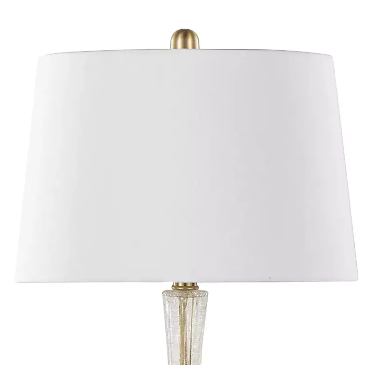 Kirklands Home Table Lamps|Crackle Glass Penny Table Lamps, Set of 2 Clear