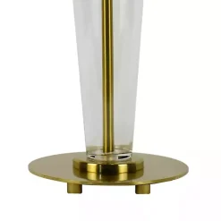 Kirklands Home Table Lamps|Clear Crystal Art Deco Table Lamp White
