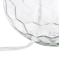 Kirklands Home Table Lamps|Clear Glass Honeycomb Table Lamp White