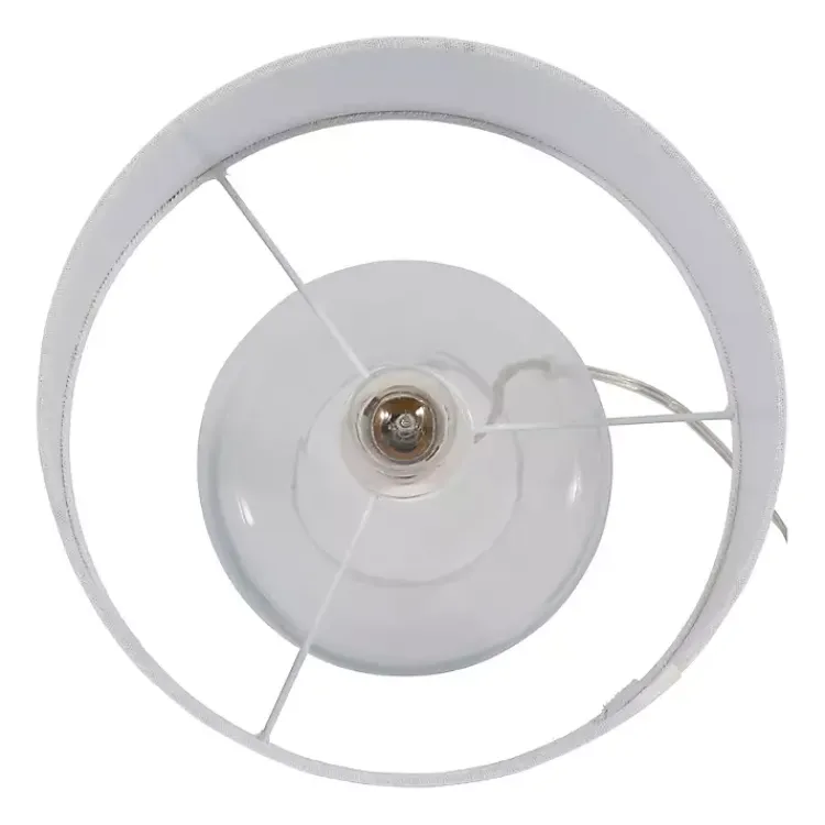 Kirklands Home Table Lamps|Clear Glass Tapered Table Lamps, Set of 2 White