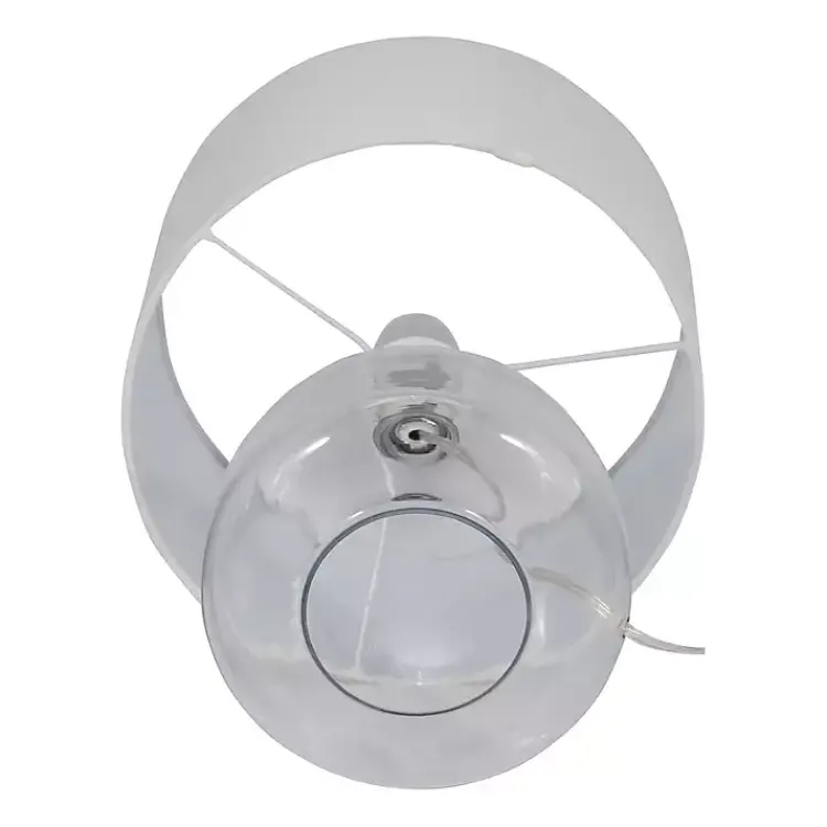 Kirklands Home Table Lamps|Clear Glass Tapered Table Lamps, Set of 2 White