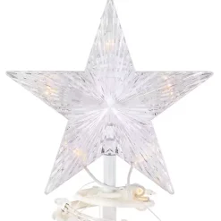 New Clear Pre-Lit Spiral Christmas Trees, Set of 3 Outdoor Christmas Decorations