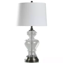 Kirklands Home Table Lamps|Clear Seeded Opulent Table Lamp