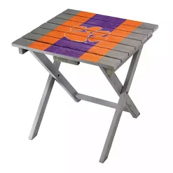 Kirklands Home Outdoor Tables|Clemson University Folding Outdoor Table Brown