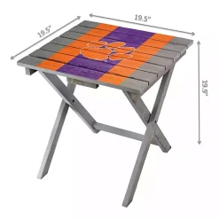 Kirklands Home Outdoor Tables|Clemson University Folding Outdoor Table Brown