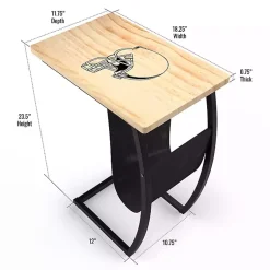 Kirklands Home Accent & End Tables|Cleveland Browns Wood C-Table Tan
