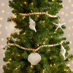 Discount Coastal Beaded Tree Garland Christmas Tree Decorations