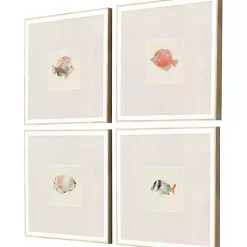 Kirklands Home Framed Art|Coastal Medley Framed Art Prints, Set of 4 Gray