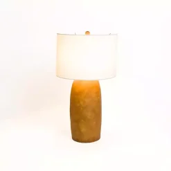 Kirklands Home Table Lamps|Cognac Ceramic Mira Table Lamp White
