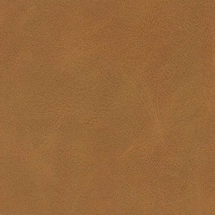 Kirklands Home Benches & Ottomans|Cognac Leather Arch Ottoman Brown