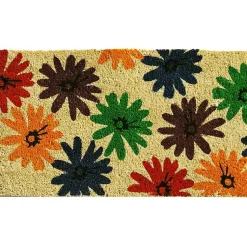 Kirklands Home Doormats|Colorful Daisies Doormat Multi