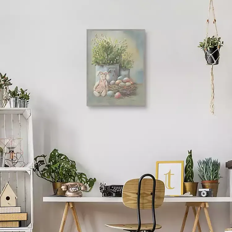 Outlet Colorful Eggs Rustic Easter Canvas Wall Art Easter Decorations