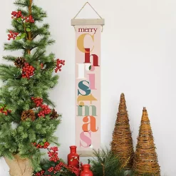 Best Colorful Merry Christmas Hanging Wall Plaque Christmas Art & Wall Decor