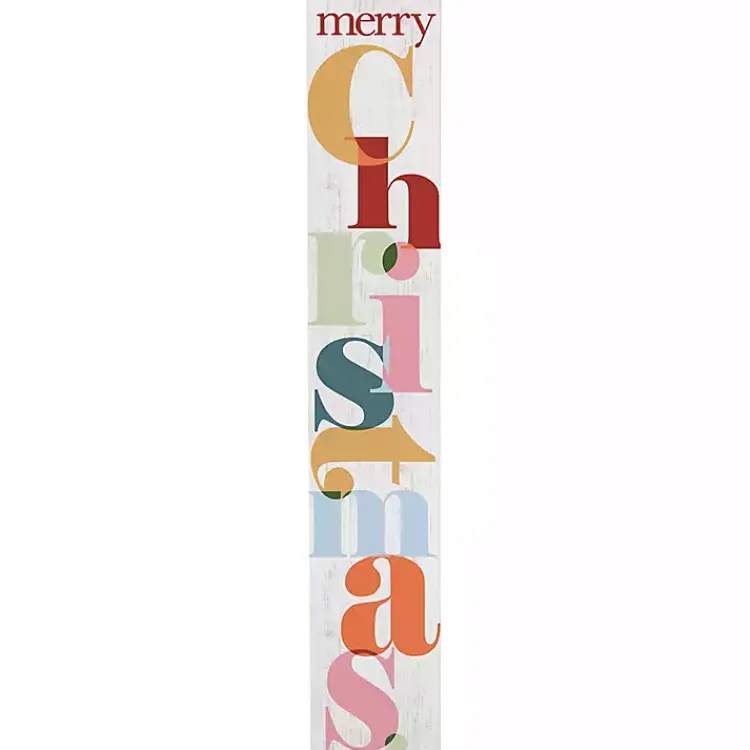 Clearance Colorful Merry Christmas Porch Board Outdoor Christmas Decorations