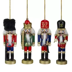 Discount Colorful Nutcracker Ornaments, Set of 4 Christmas Ornaments