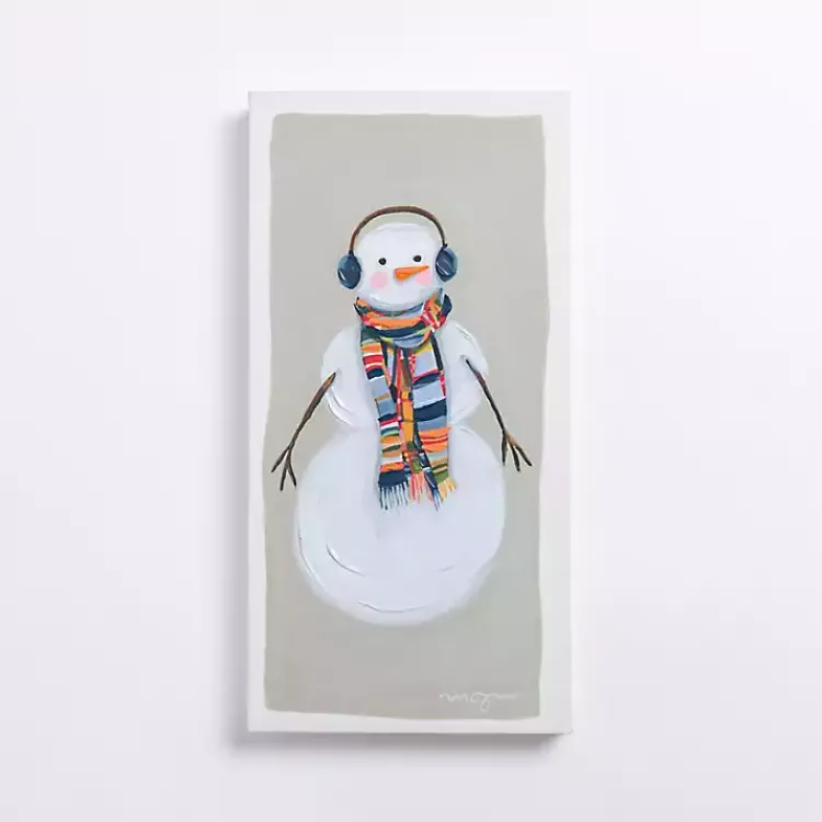 Best Colorful Snowman Canvas Art Print Christmas Art & Wall Decor