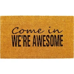Kirklands Home Doormats|Come In We're Awesome Coir Doormat
