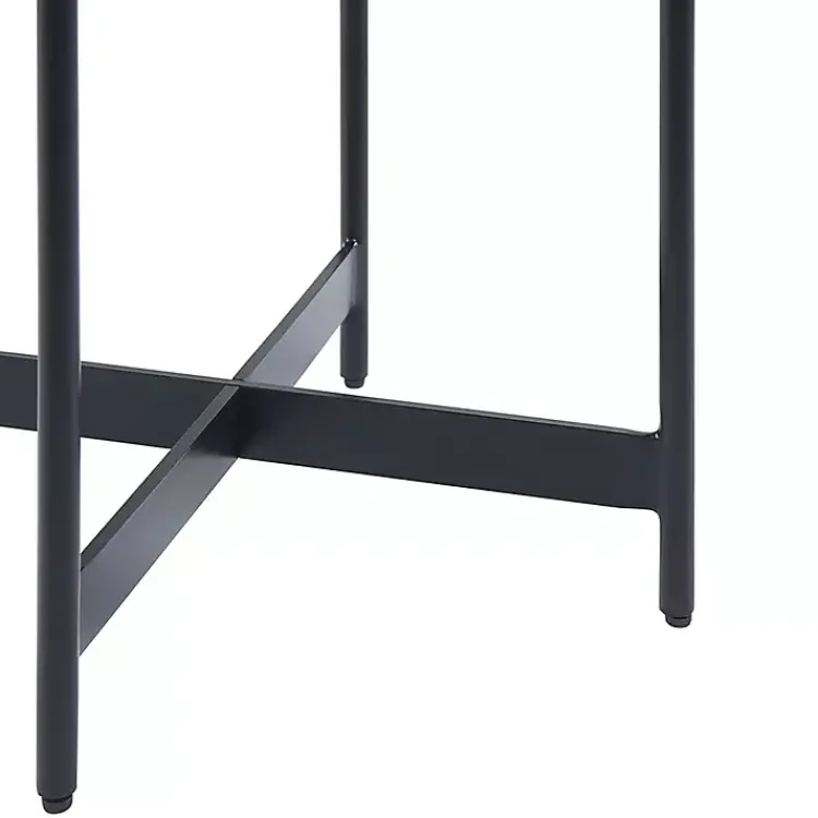 Kirklands Home Accent & End Tables|Concrete Round Tray Top Side Table Gray