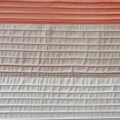 Kirklands Home Shower Curtains|Coral Colorblock Silky Shower Curtain Pink