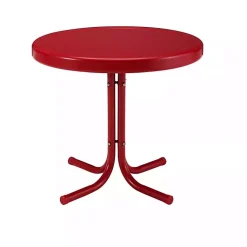 Kirklands Home Outdoor Tables|Coral Metal Outdoor Side Table Red