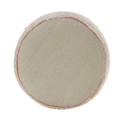 Online Coral Tropical Textured Distressed Pouf Poufs & Floor Cushions