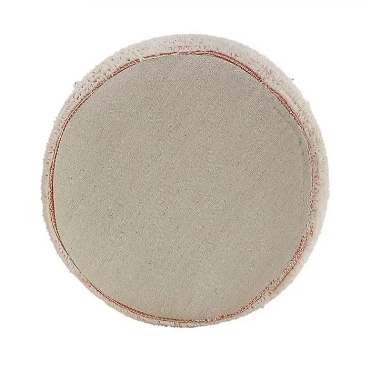 Online Coral Tropical Textured Distressed Pouf Poufs & Floor Cushions