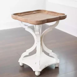 Kirklands Home Accent & End Tables|Corina Scalloped Accent Table