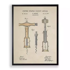 Kirklands Home Framed Art|Cork Screw Patent Framed Art Print