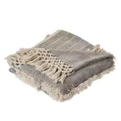 Online Cotton Fringe Eclectic Tufted Throw Blankets & Throws