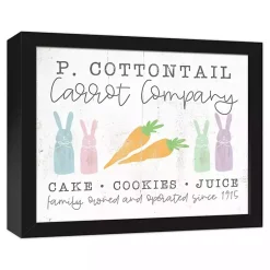 Best Cottontail Carrot Co. Framed Canvas Art Print Easter Decorations