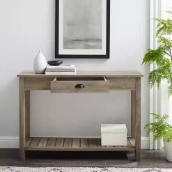 Kirklands Home Console Tables|Country Style washed Console Table Gray