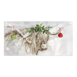 Sale Cow with Ornaments Canvas Art Print Christmas Art & Wall Decor