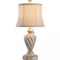 Kirklands Home Table Lamps|Cream and Off-White Table Lamp Ivory