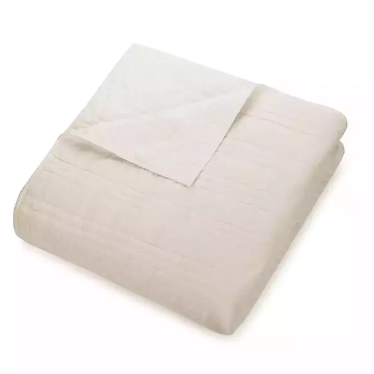 Kirklands Home Quilts|Cream Atmosphere King Quilt Ivory